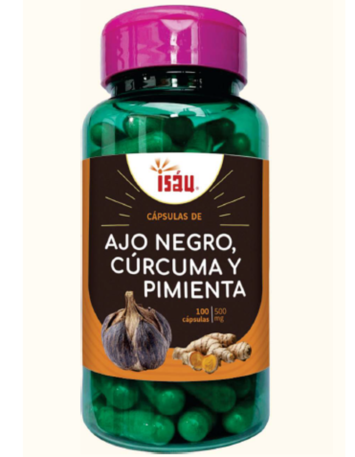 Ajo Negro Curcuma Pimienta Negra