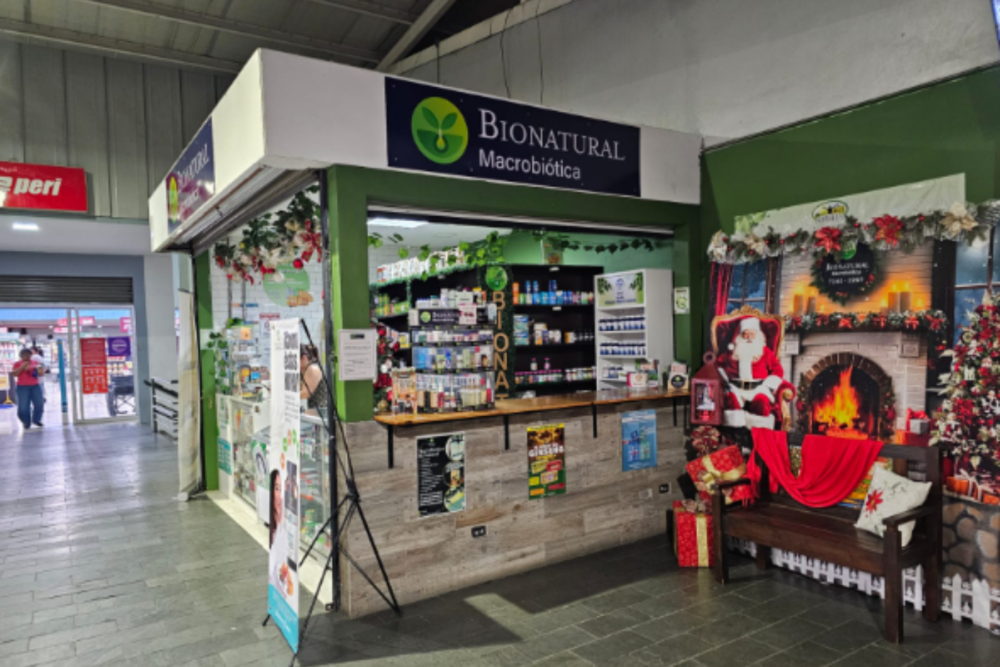 Foto tienda en Navidad